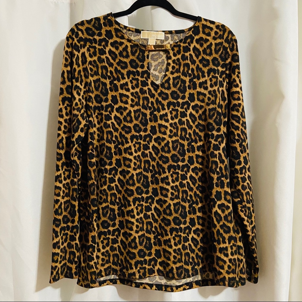 MICHEAL KORS LEOPARD BLOUSE